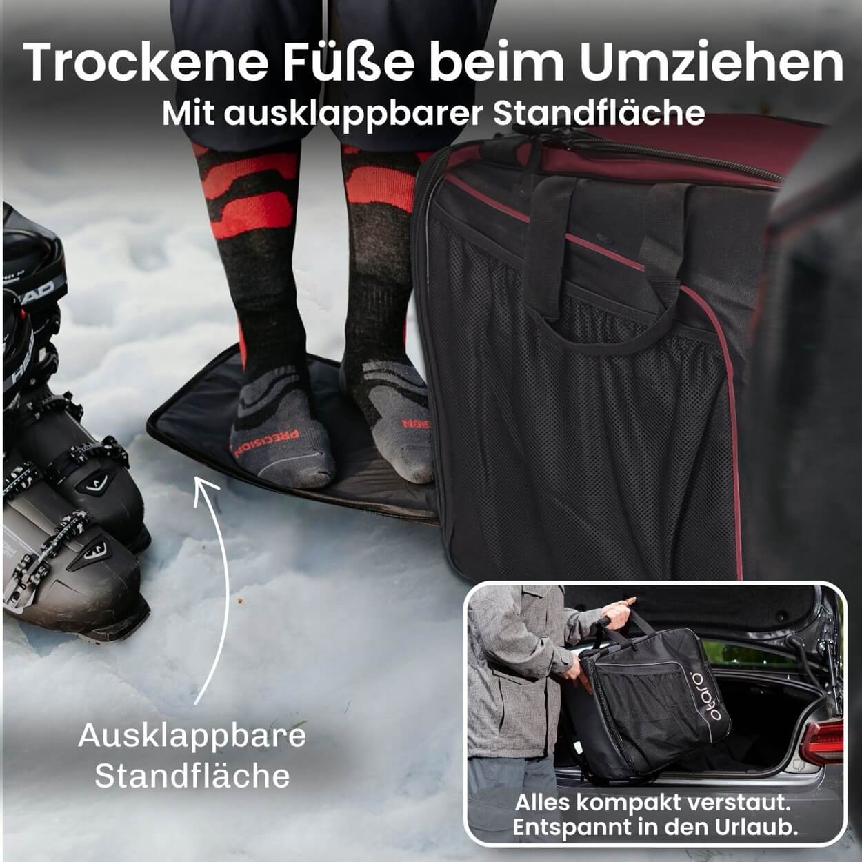 Skischuhtasche & Skitasche | Classic-Set für 2 Paar