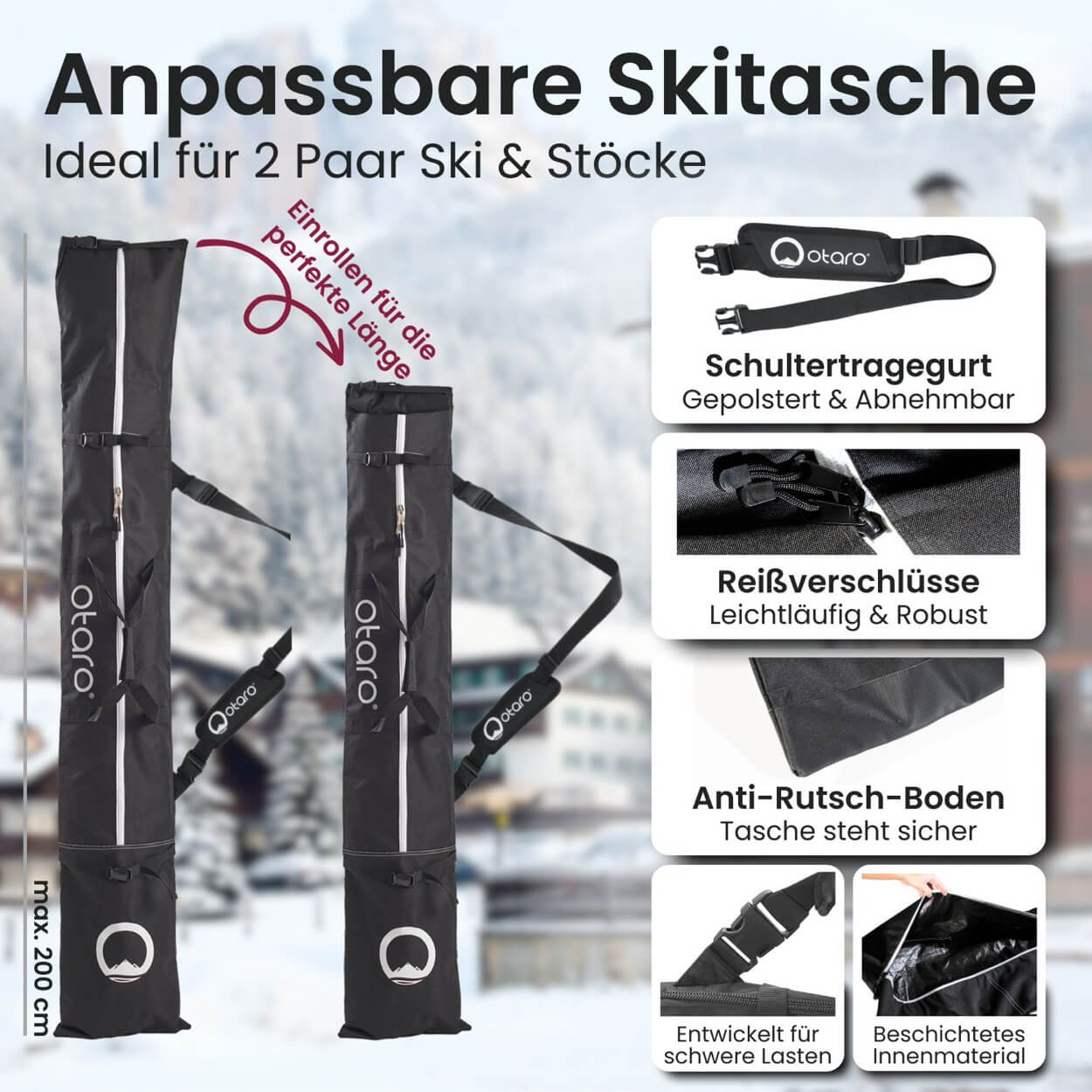 Skischuhtasche & Skitasche | Classic-Set für 2 Paar