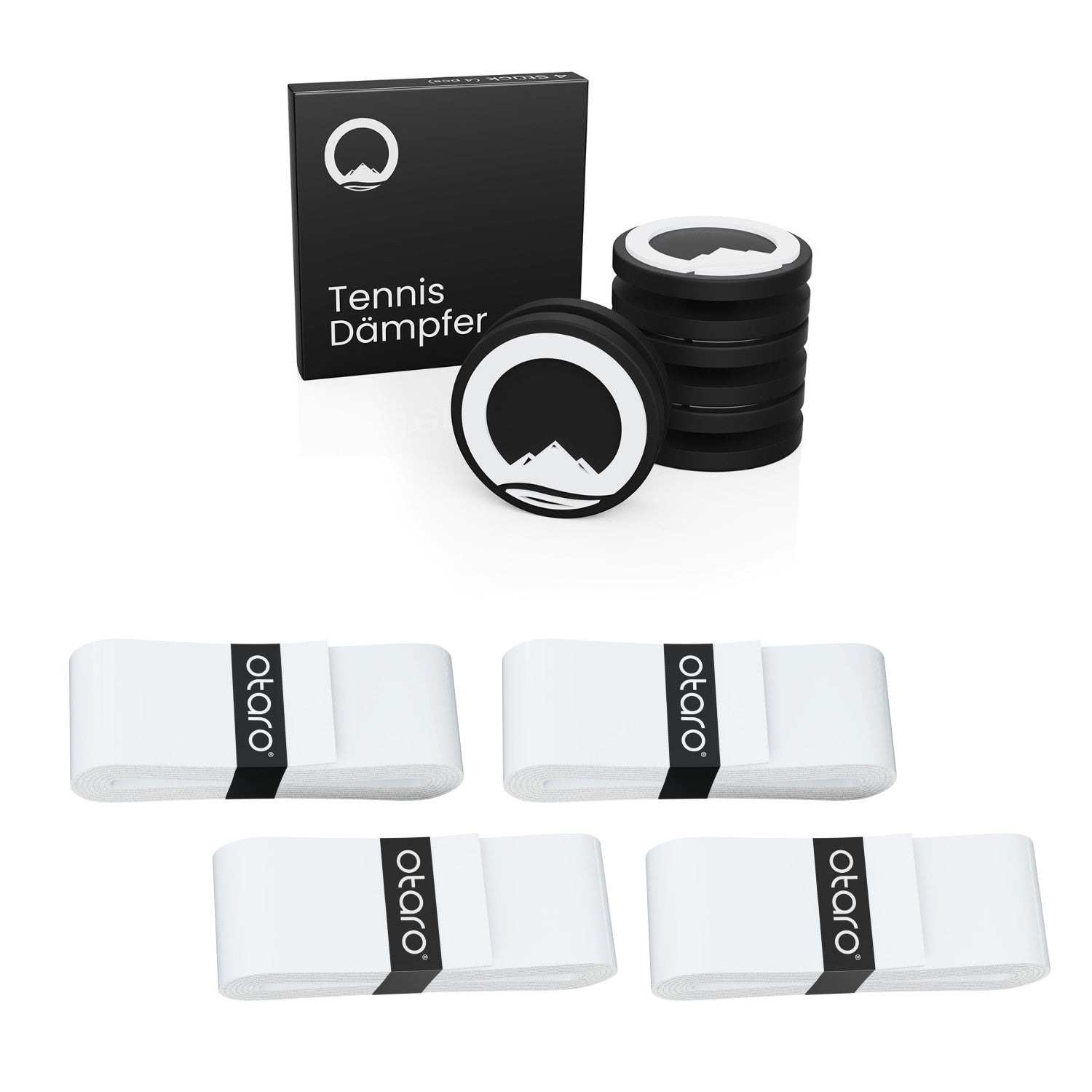 Zubehör Vorteilspaket | 4 Dämpfer + 4 Overgrip.