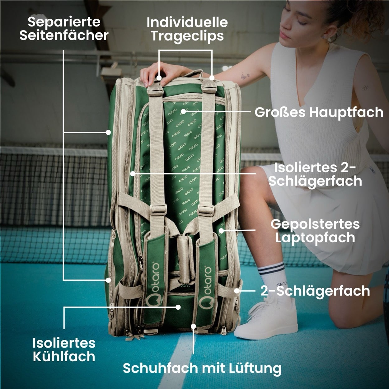 Aktion: Tennistasche 82L + 4 Paar Tennissocken + 2 Overgrips | Limitiertes Angebot