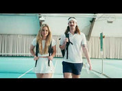 Cooler Tennisrucksack mit Schuhfach in stylischer Optik