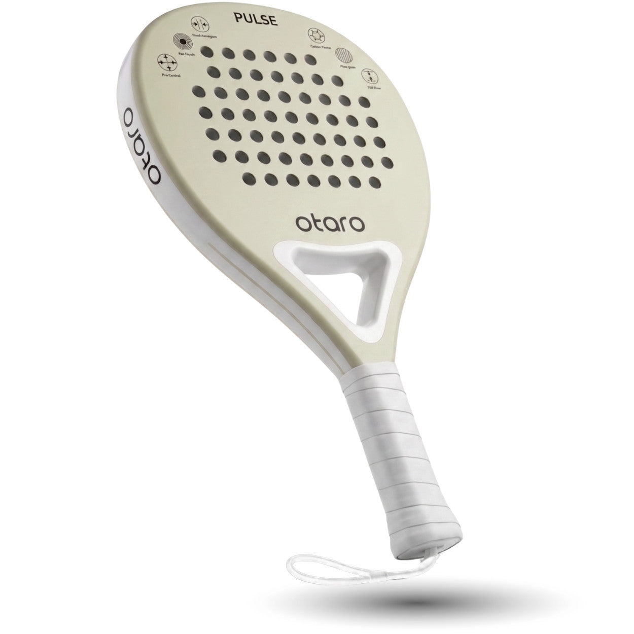 Otaro Padelschläger PULSE Leicht. Präzise. Kontrolle in Sand Beige