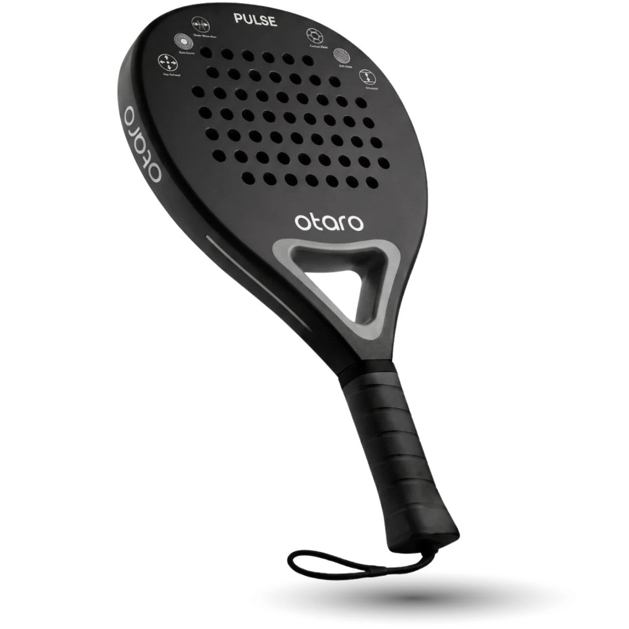 Otaro Padelschläger PULSE Leicht. Präzise. Kontrolle in Schwarz