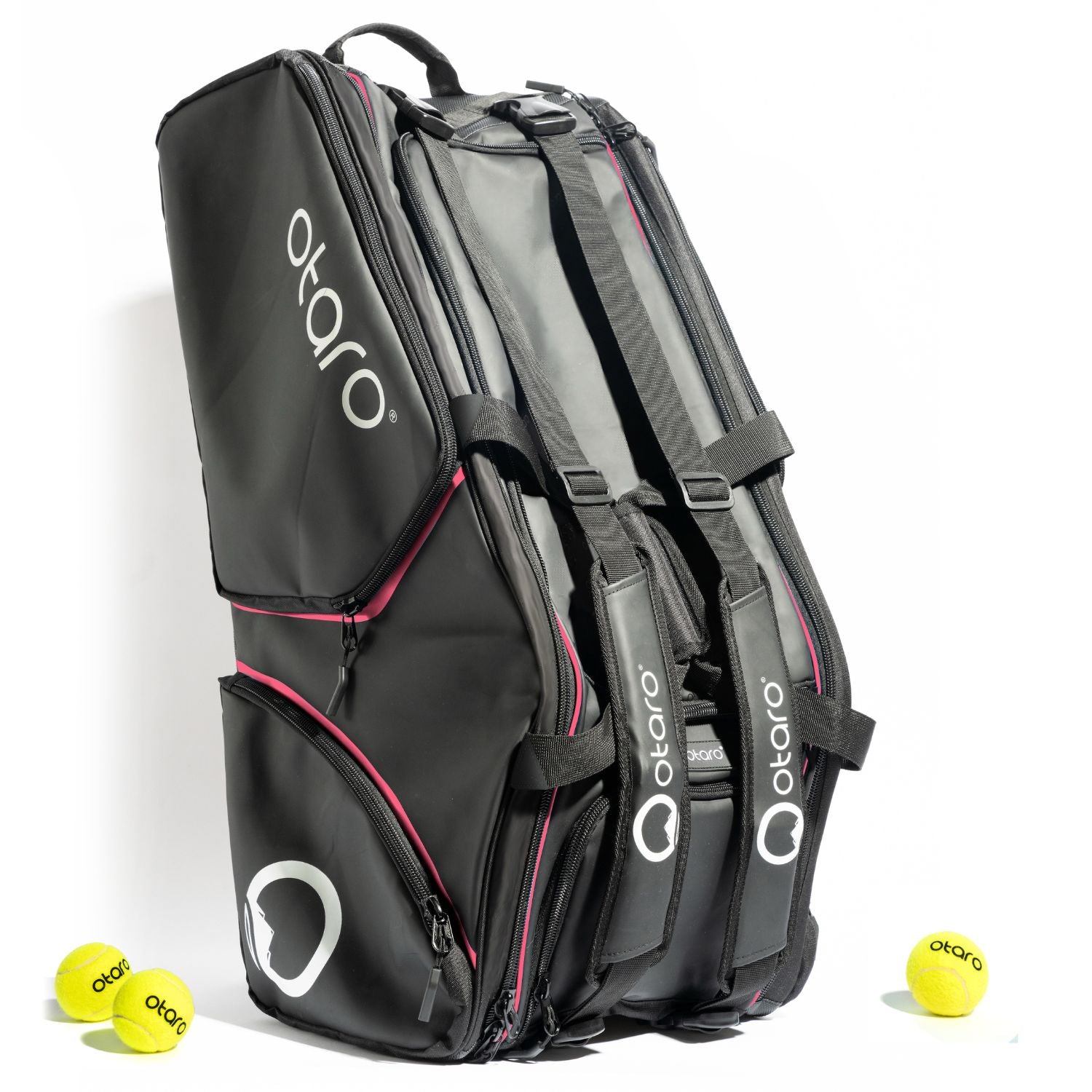 Otaro Tennistasche 82 Liter in Schwarz Pink
