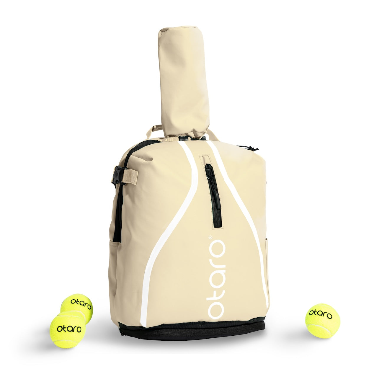 Otaro Tennisrucksack Kids 19L in Shell Beige – mit Schuhfach