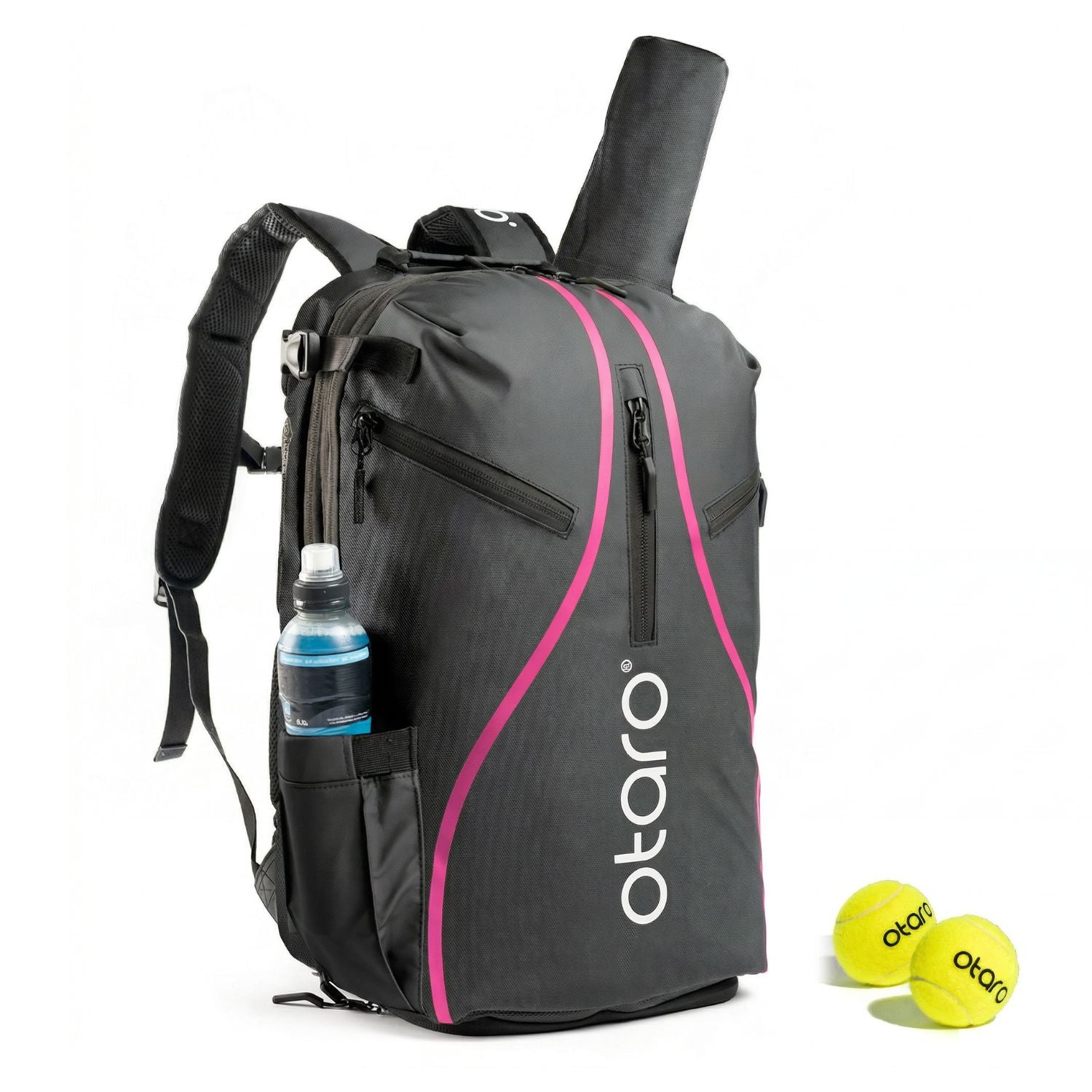 Otaro Tennisrucksack Pro 42L in Schwarz Pink