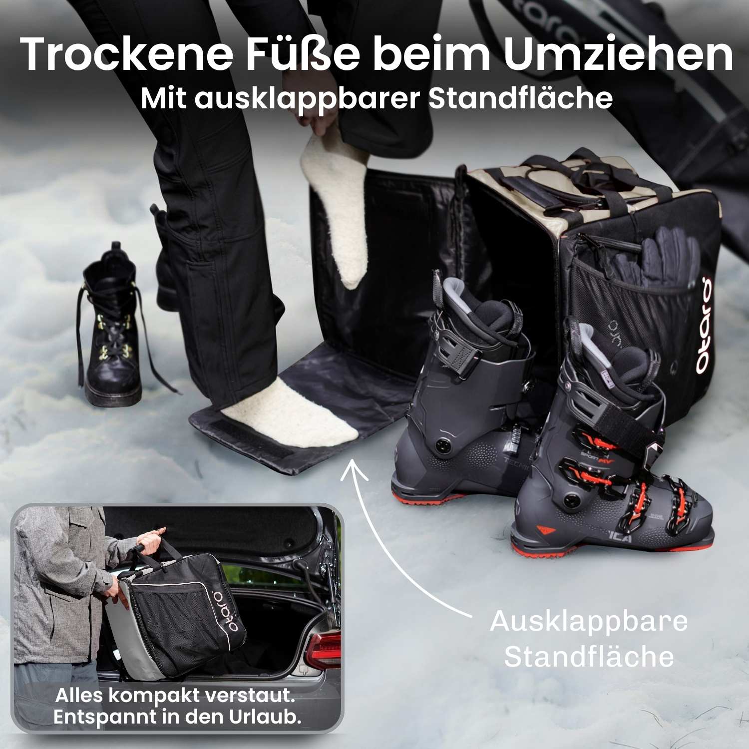 Aktion: Skischuhtasche PRO + Skitasche + Ski-Socken + Strap