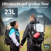 Aktion: Wanderrucksack 23L + Multifunktionstuch