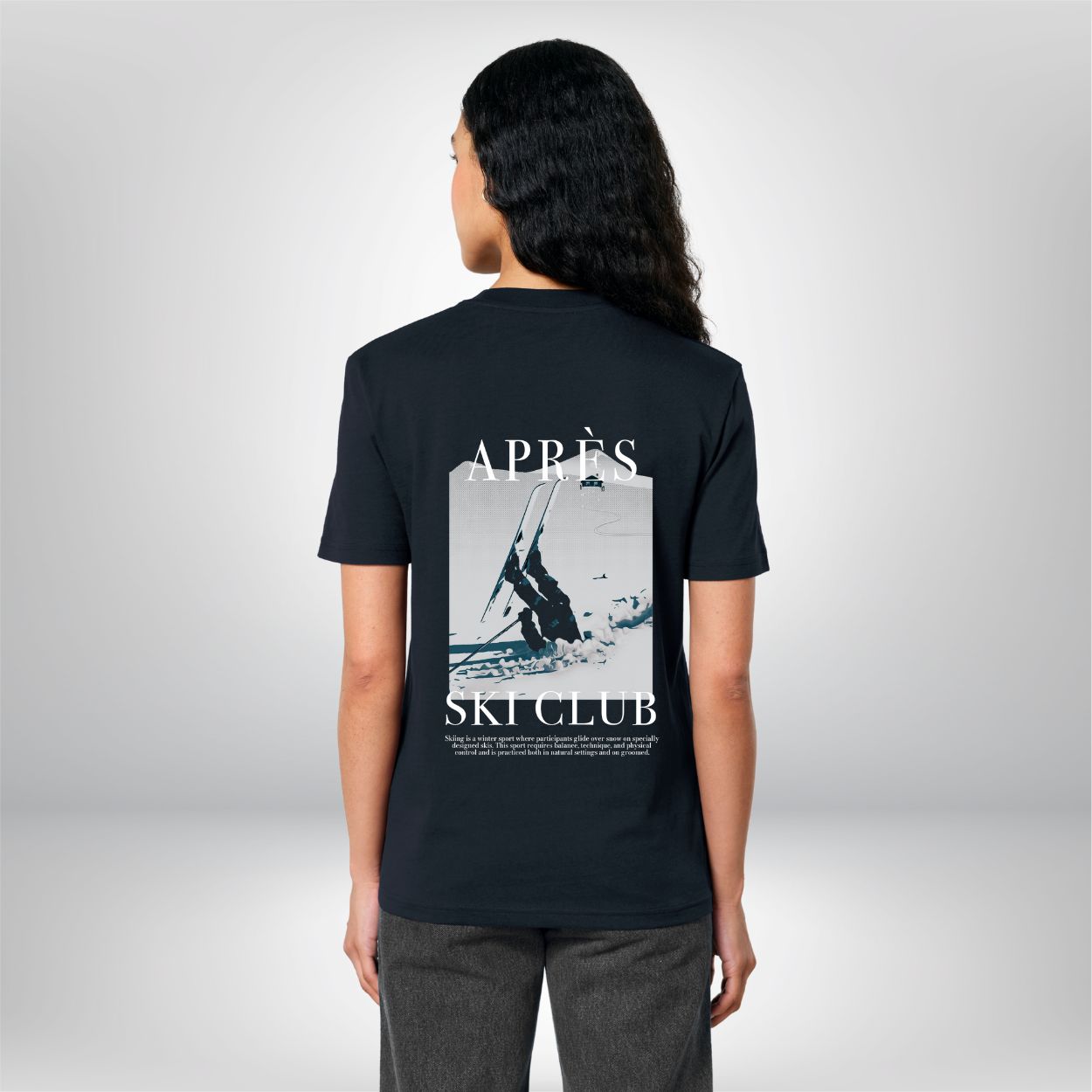 Otaro Talabfahrt T-Shirt Regular-Fit in Schwarz – Rückenprint, getragen
