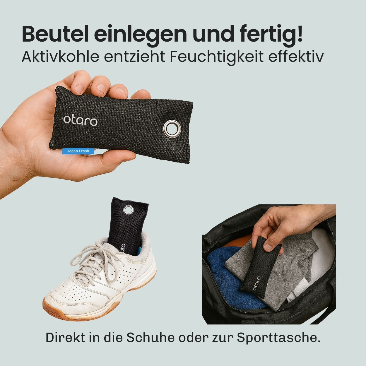 Textilerfrischer Duftsäckchen 100% Aktivkohle | 2er Set