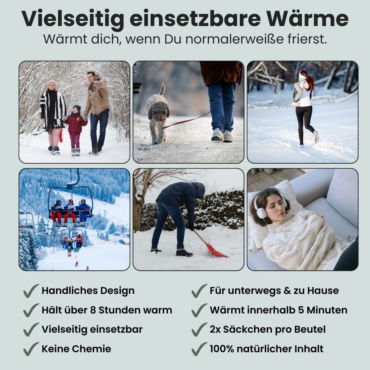Handwärmer selbstaktivierende Wärmepads | je 2 Säckchen