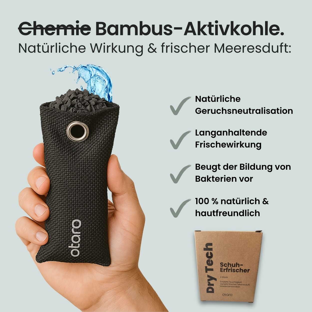 Textilerfrischer Duftsäckchen 100% Aktivkohle | 2er Set