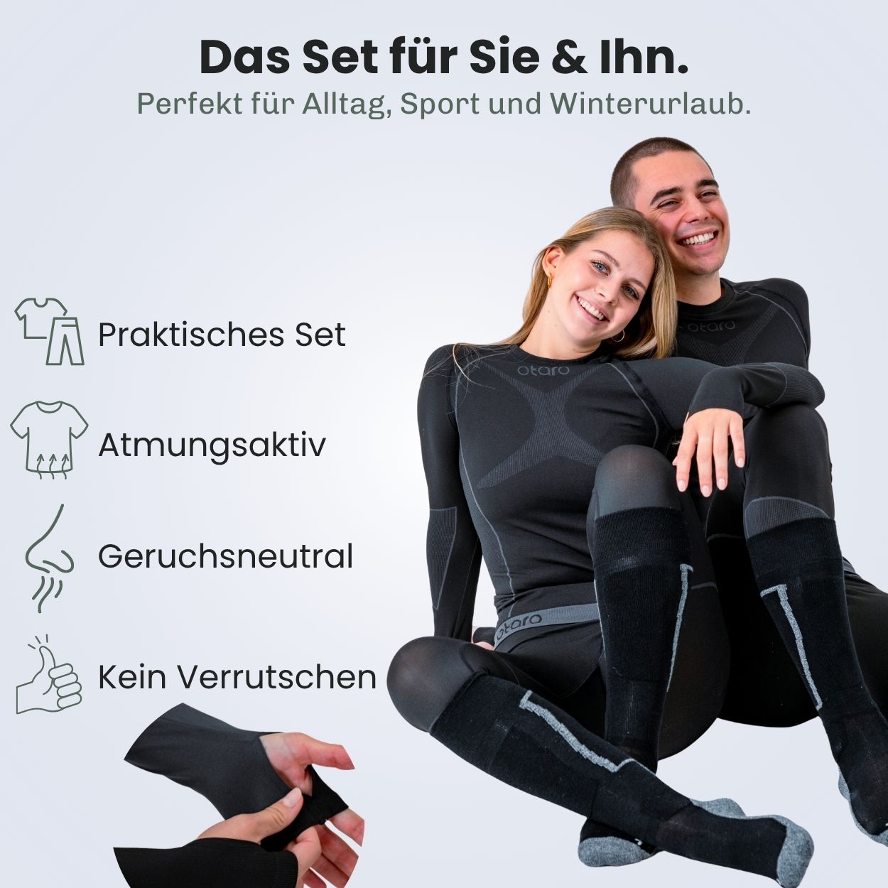 Otaro Thermounterwäsche Damen 2-teiliges Set – Produktansicht 3