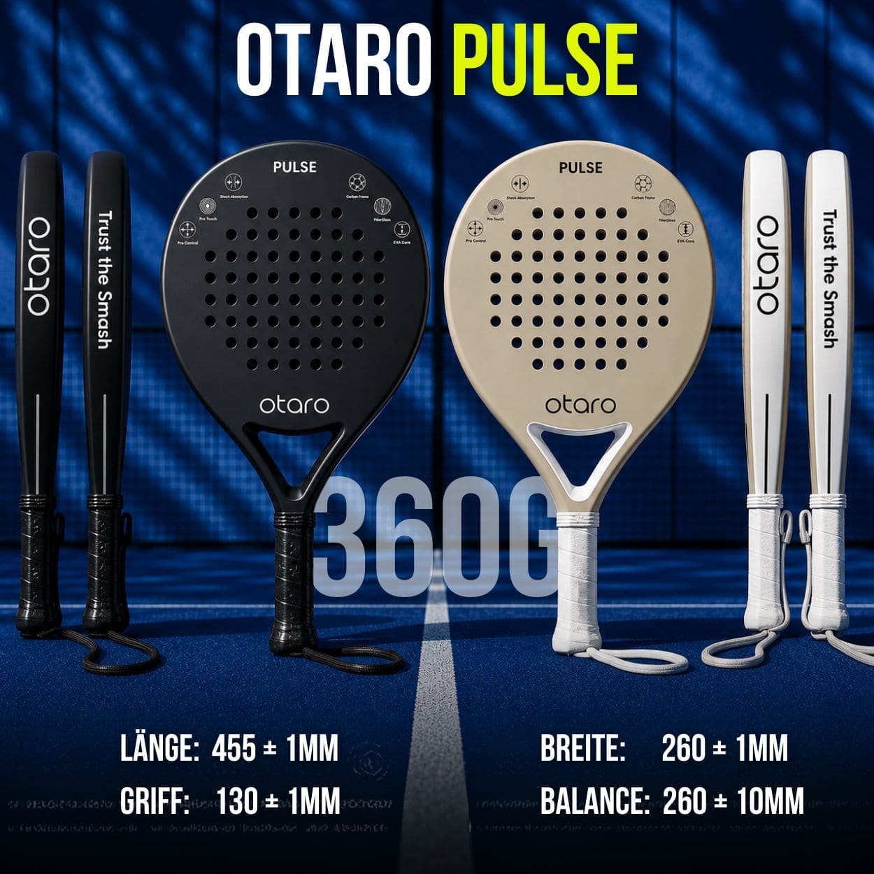 Padelschläger PULSE | Leicht. Präzise. Kontrolle.