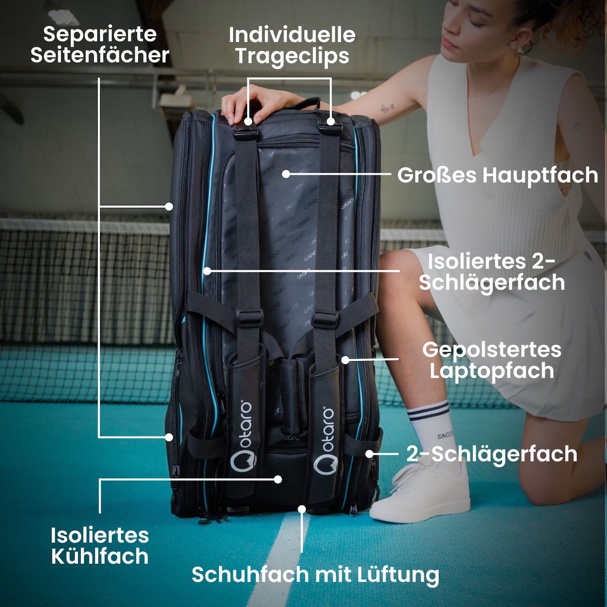 Tennistasche Racquet Bag mit Schuhfach | 82 Liter