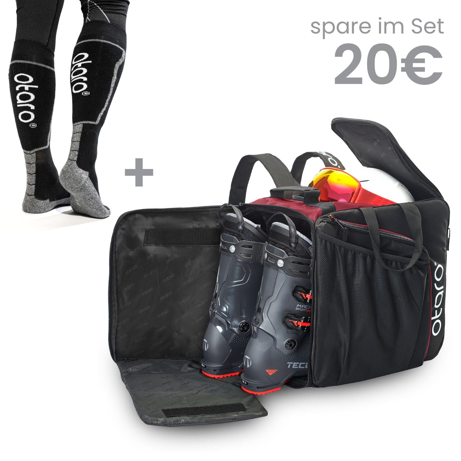 Shop exclusive: Ski boot bag [Pro 57L] + ski socks