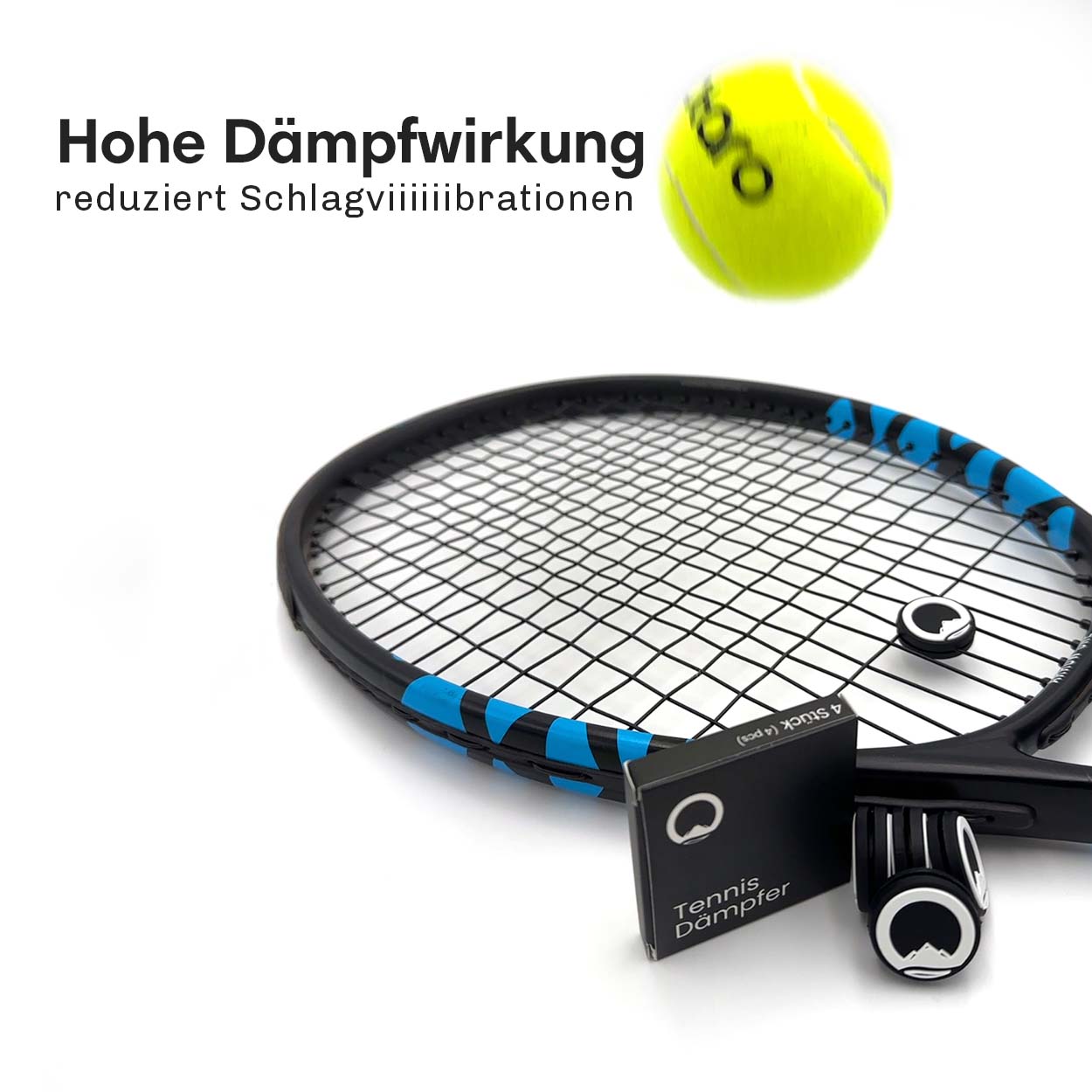 Tennisdämpfer für Tennisschläger 4 Stk. | 100% recycelt