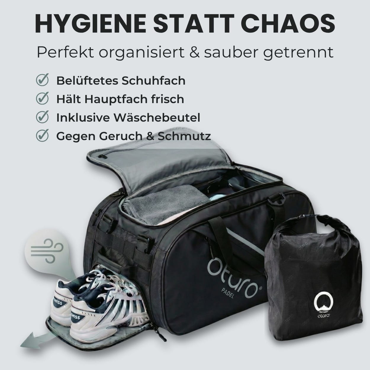 Otaro Padeltasche Pro 60L - optimal organisiert – Produktansicht 3
