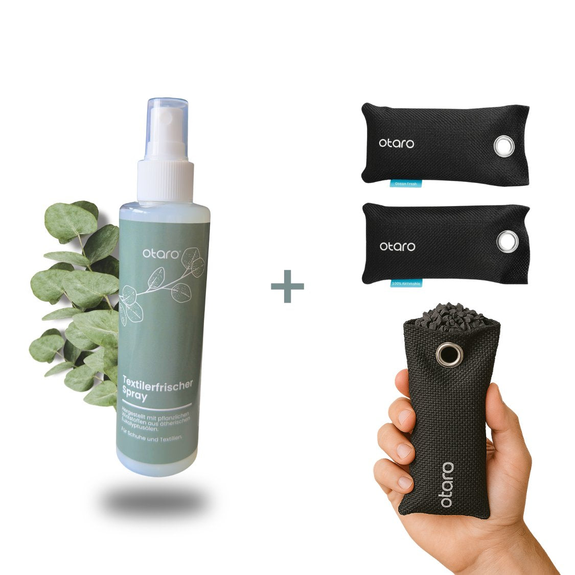 Textilerfrischer Vorteils-Set | 200ml Spray + 2x Säckchen