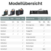 Skischuhtasche & Skitasche | Pro-Set für 1 Paar-Long