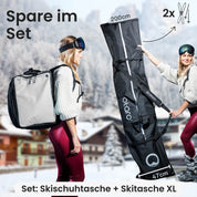 Set: Ski boot bag &amp; ski bag | Pro set for 2 pairs of skis