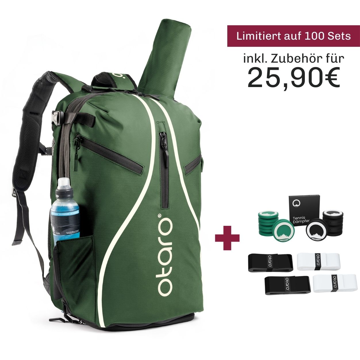 Promotion: Tennis backpack Pro 42L + accessory set