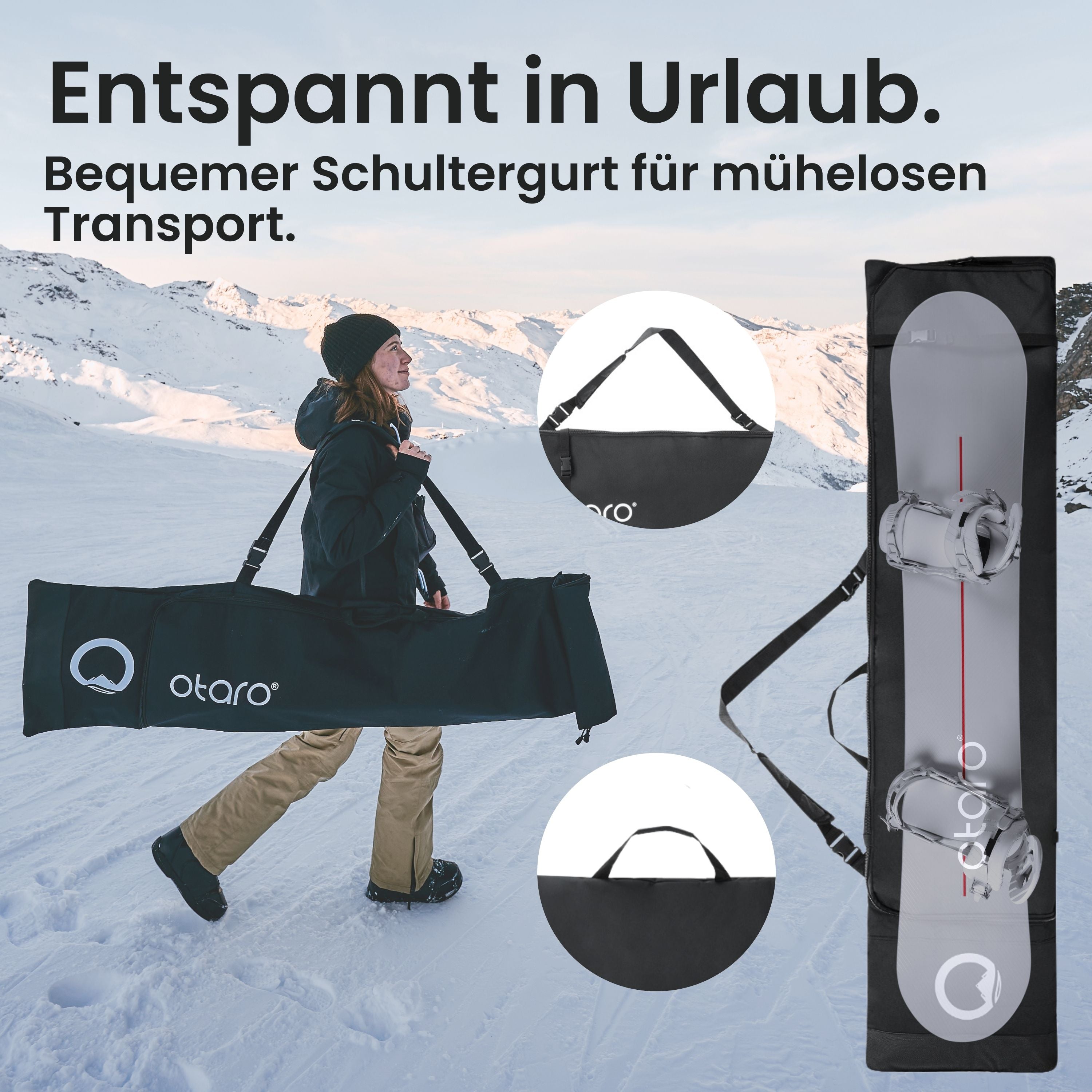 Snowboardtasche mit Schultergurt | 180cm