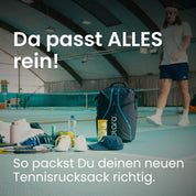 PRO SET Tennisrucksack mit Schuhfach passt alles rein!