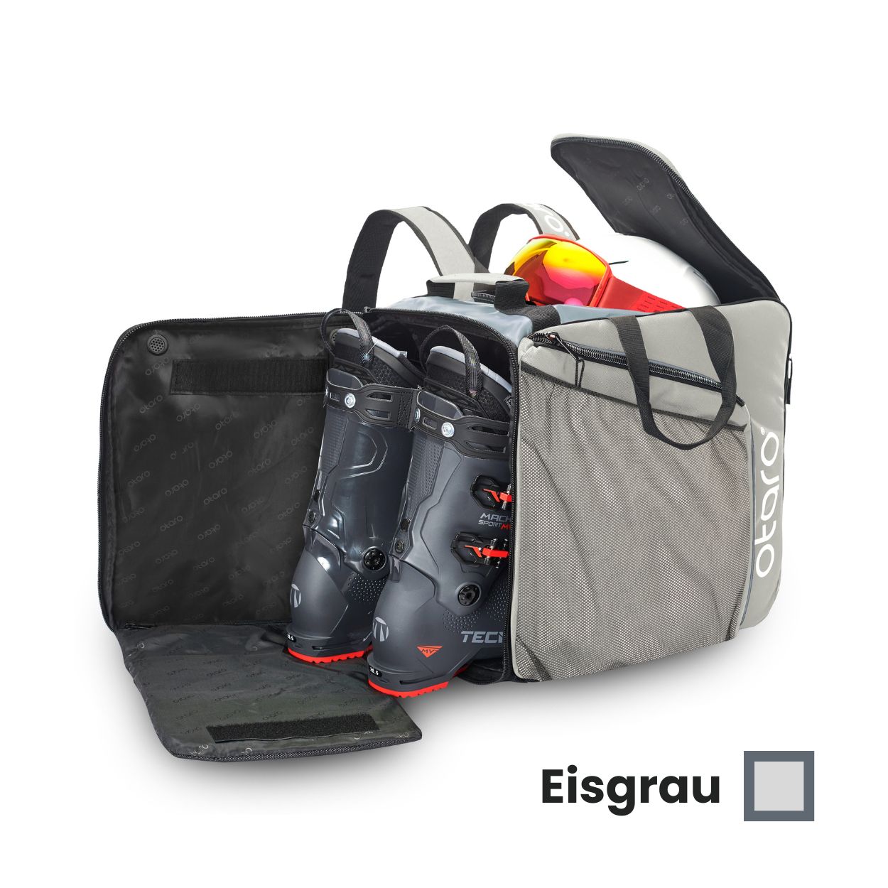 Otaro Skischuhtasche Pro 57L in Eisgrau