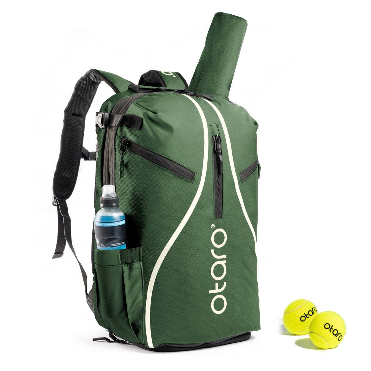 Otaro Tennisrucksack Pro 42L in Dunkelgrün